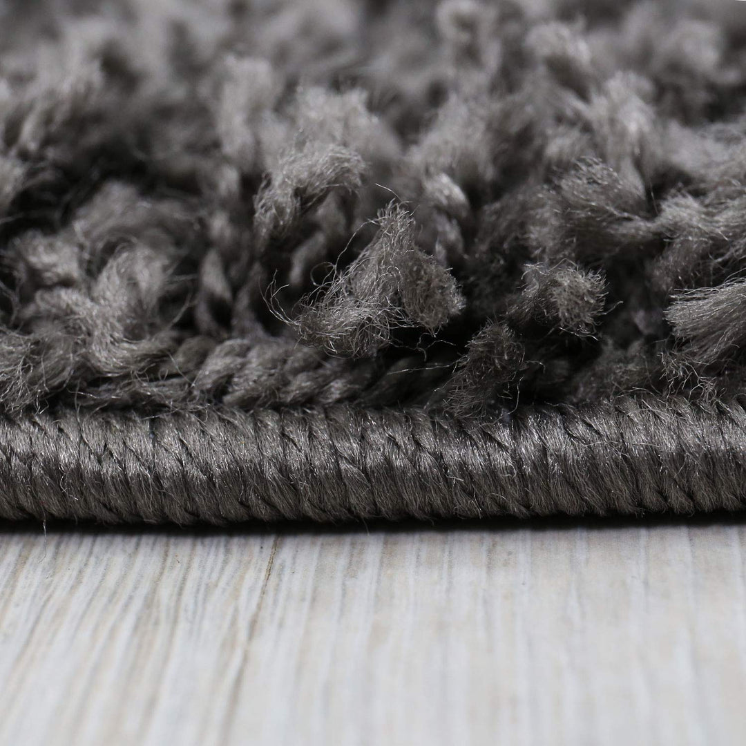 Shaggy Hochflor Teppich Anthrazit 140x200 cm Polypropylen - Bild 5