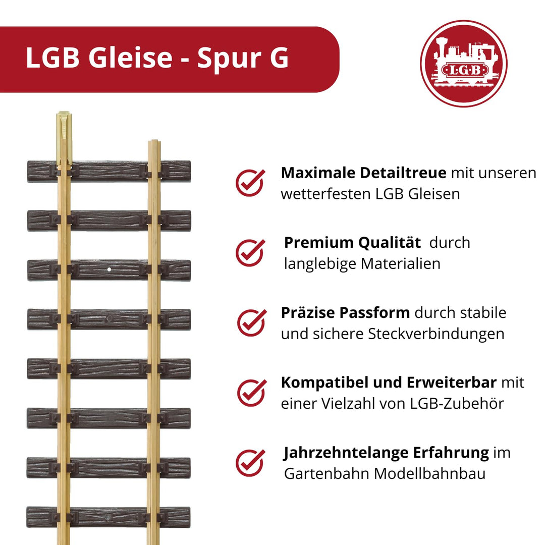 Handweiche rechts Spur G Messing R1 30° für Gartenbahn - Bild 6