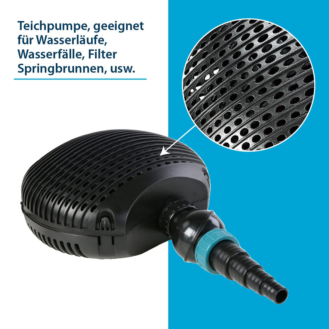 Teichpumpe 68W 10000 l/h Keramikwelle fuer Filter und Wasserfall - Bild 3