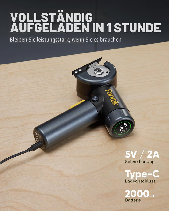 Elektrische Schere mit LED-Display 3 Geschwindigkeiten Akku - Bild 7