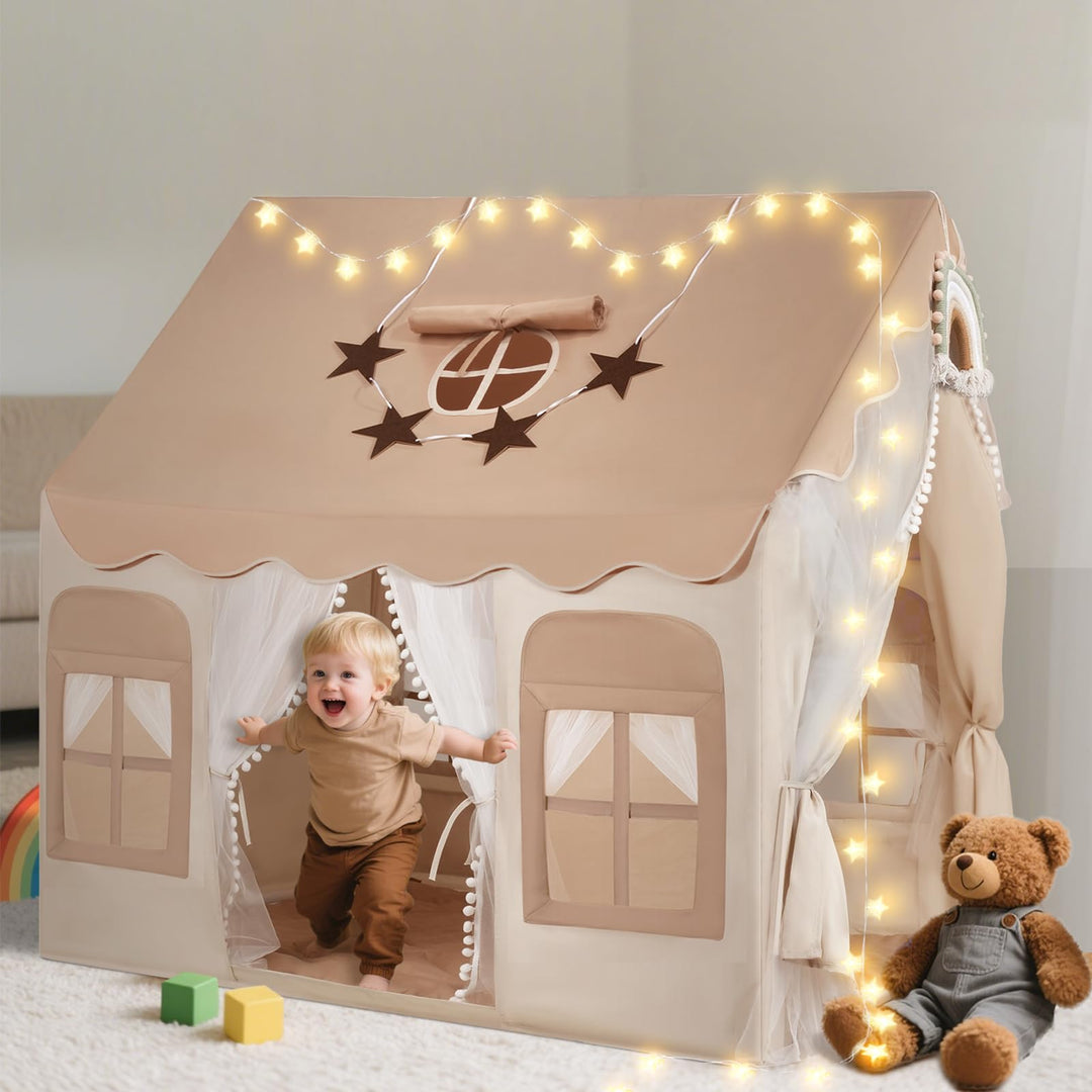 Kinderspielzelt Indoor Baumwolle mit Doppeltür 120x100x127 cm