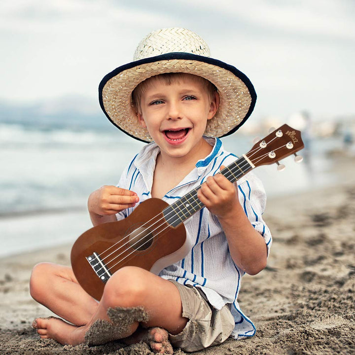 Sopran Ukulele Starter Set Lindenholz mit 9-teiligem Zubehör