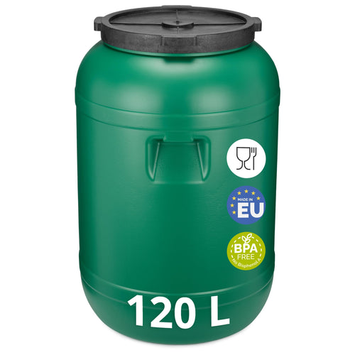 Weithalsfass 120 L rund lebensmittelecht Futtertonne Wassertank