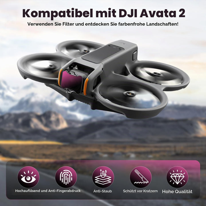 ND-Filter Set DJI Avata 2 CPL UV ND8-ND64 6er-Pack Drohne - Bild 2