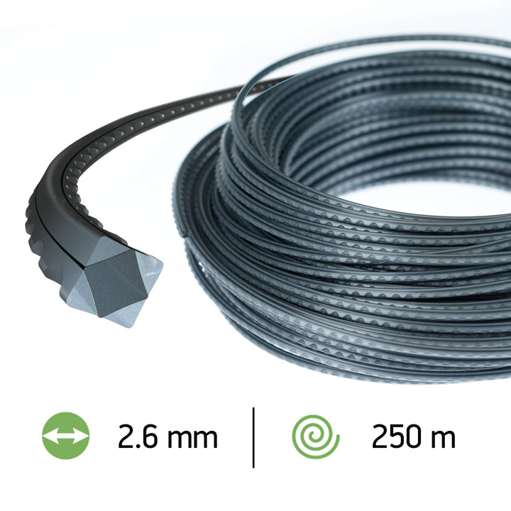 Nylon Mähfaden gezahnt 2,65mm x 250m für Rasentrimmer - Bild 2