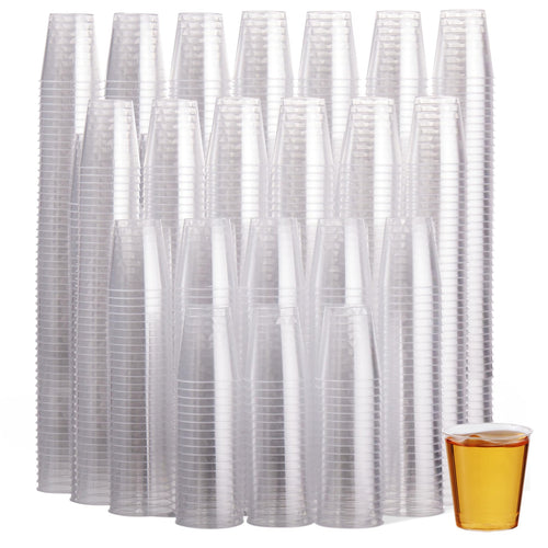 Schnapsgläser Plastik 1000er-Set 3cl mit 2cl-Markierung, Mehrweg