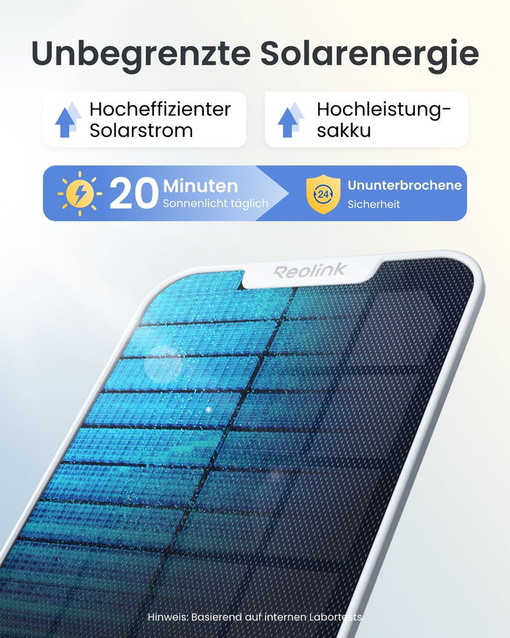 Solar-Überwachungskamera Aussen 4K 8MP WLAN 355° Schwenkbar - Bild 4