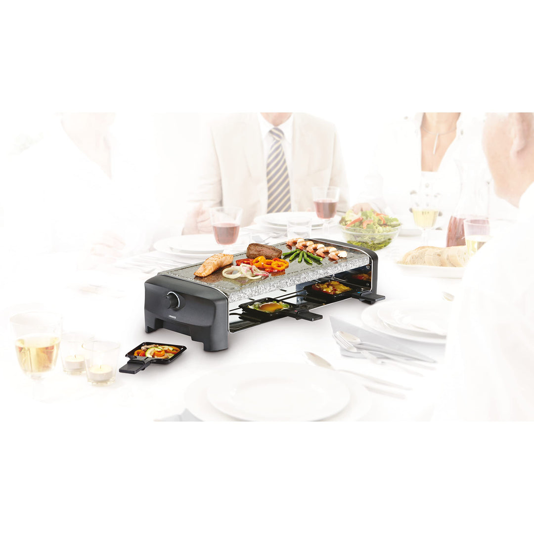 Raclette-Steingrill 1400W für 8 Personen mit Natursteinplatte - Bild 3