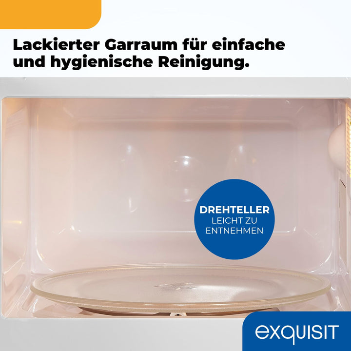 Mikrowelle mit Grill 20 L, 700 W/1000 W, Silber, 2 Drehregler - Bild 8