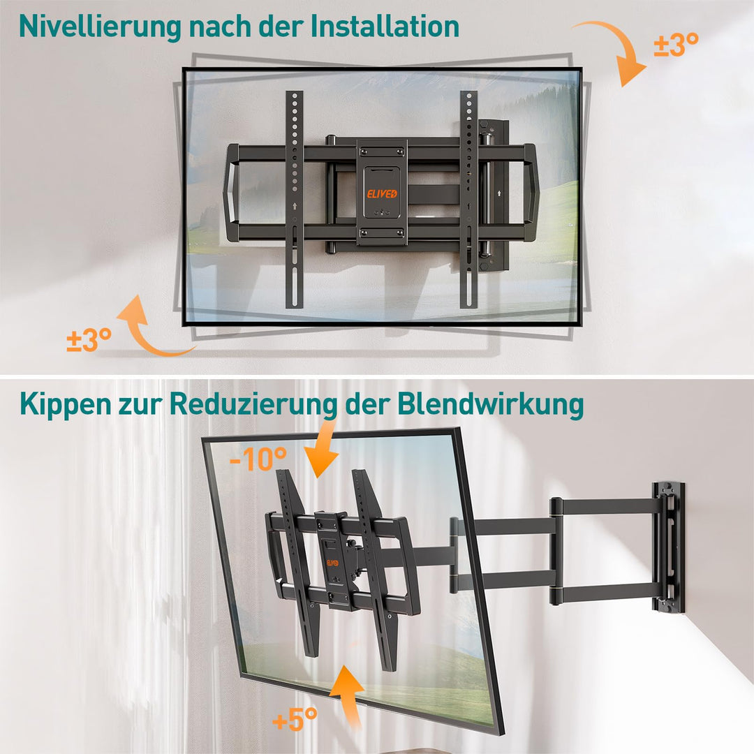 TV Wandhalterung schwenkbar 962mm Arm für 42-75 Zoll Fernseher - Bild 6