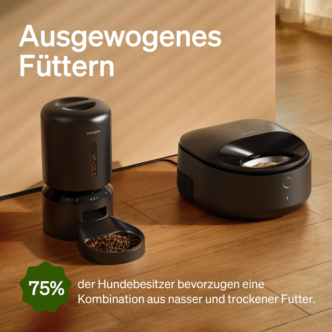 Nassfutter-Futterautomat mit Halbleiterkühlung WLAN 3 Kammern - Bild 7