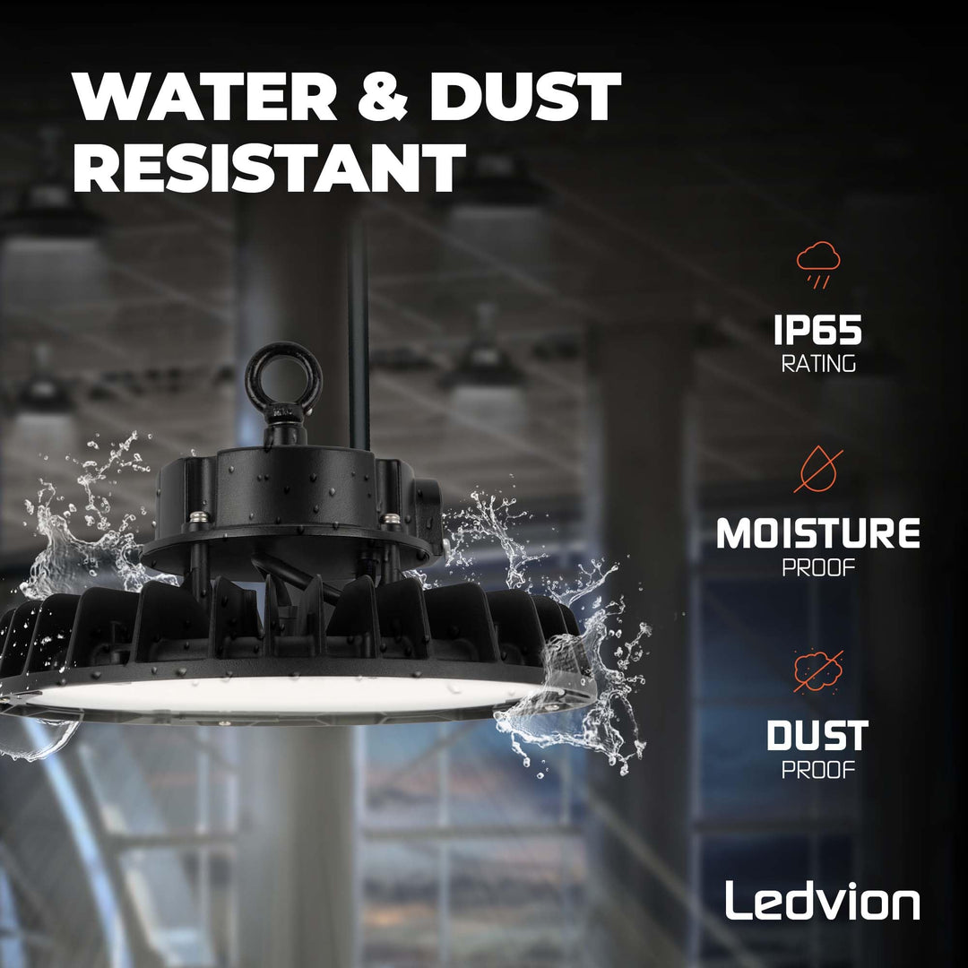 LED Hallenstrahler UFO 200W dimmbar 6500K IP65 für Werkstatt - Bild 5