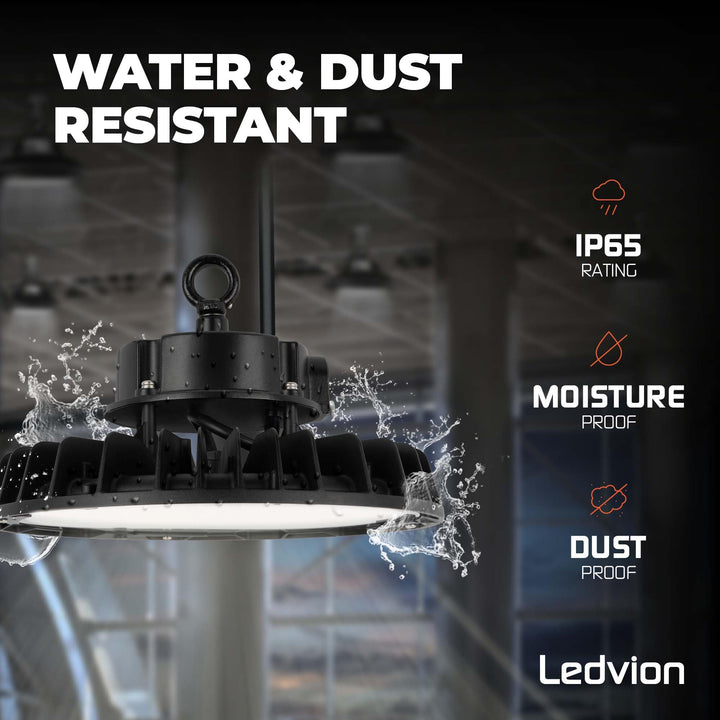 LED Hallenstrahler UFO 200W dimmbar 6500K IP65 für Werkstatt - Bild 5