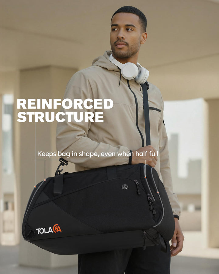 Sporttasche Rucksack 47L mit Schuhfach &amp; Nassfach für Damen &amp; Herren - Bild 7