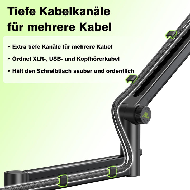 Mikrofonarm Low Profile Aluminium 780mm Reichweite 3kg Traglast - Bild 6