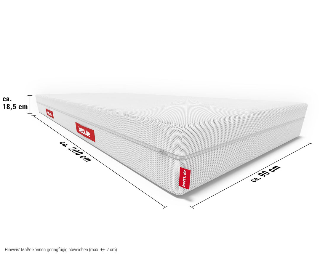 Matratze Weich 90x200 QXSchaum 2in1 Liegehärten mit Ergonomie - Bild 6