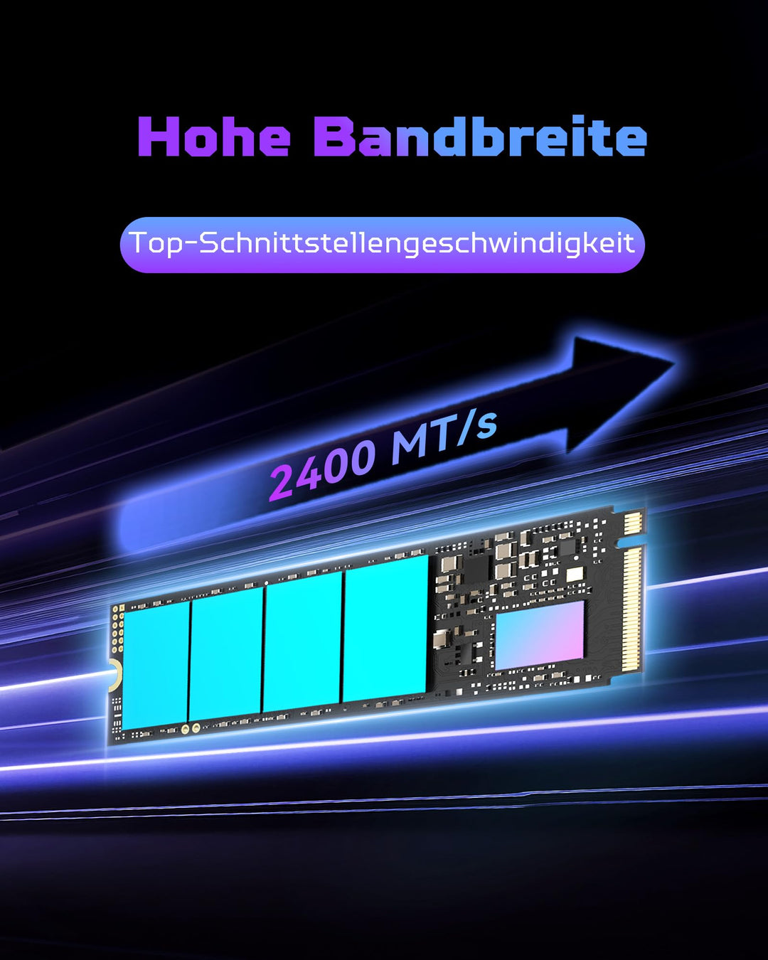 NVMe SSD M.2 2280 1TB PCIe 4.0 mit 7400 MB/s fuer PC, Laptop &amp; PS5 - Bild 5