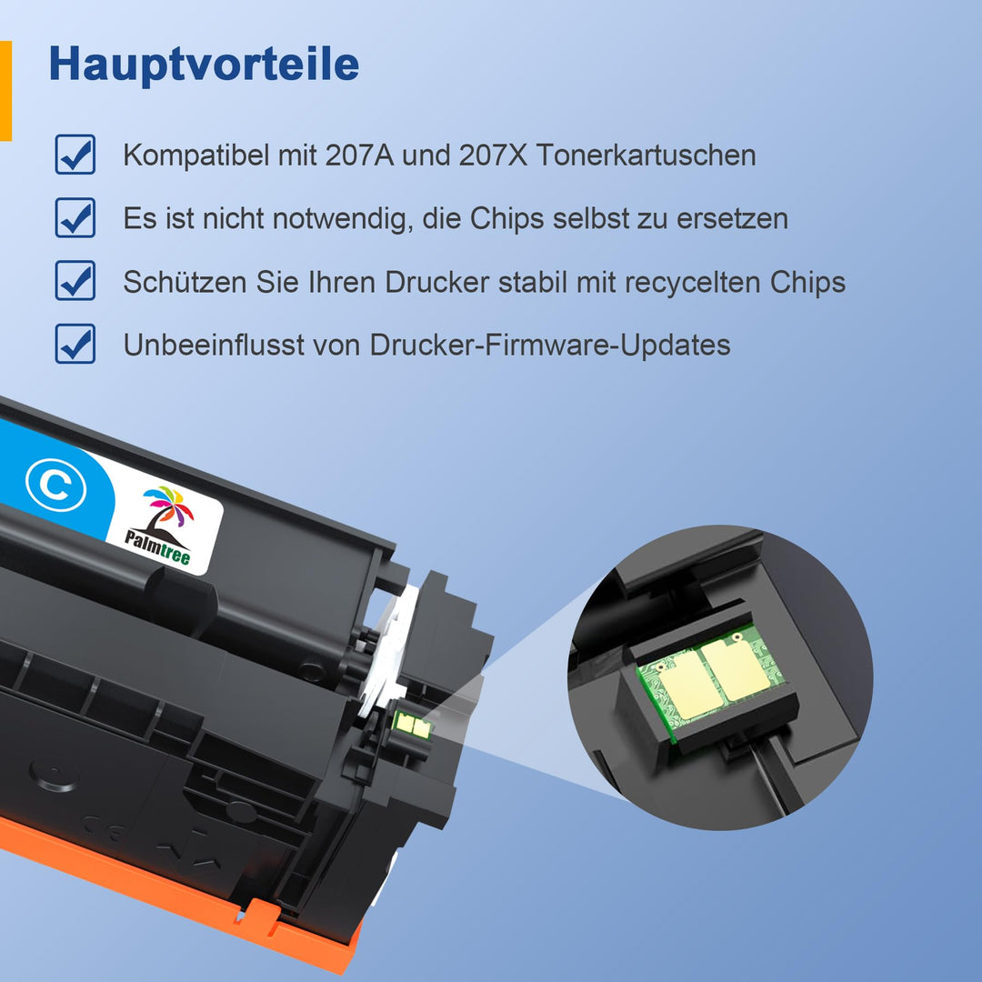 Toner kompatibel HP 207X Schwarz + Farbe 4er-Pack mit Chip - Bild 2