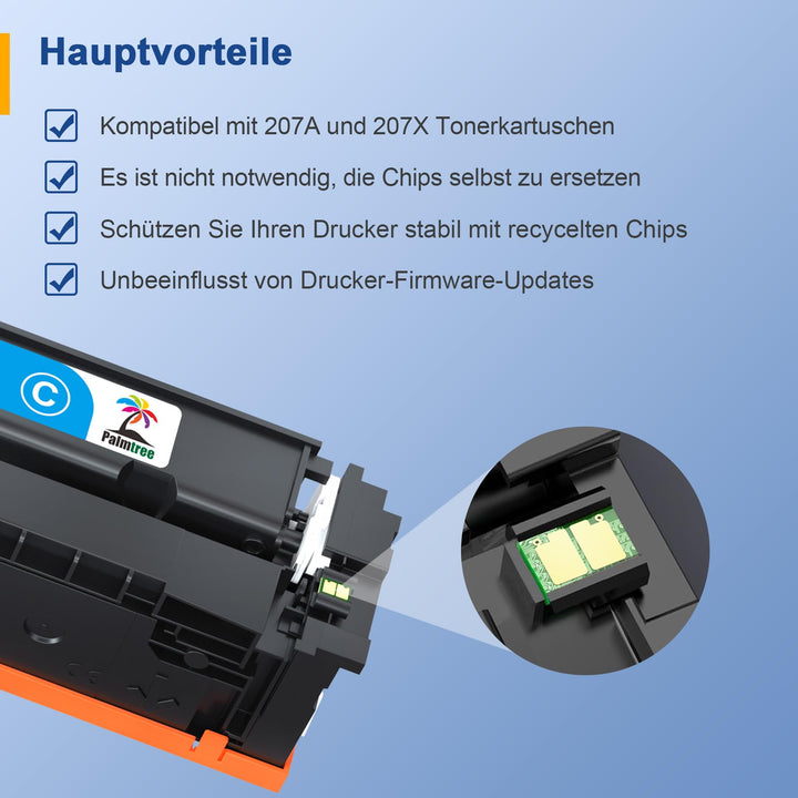 Toner kompatibel HP 207X Schwarz + Farbe 4er-Pack mit Chip - Bild 2
