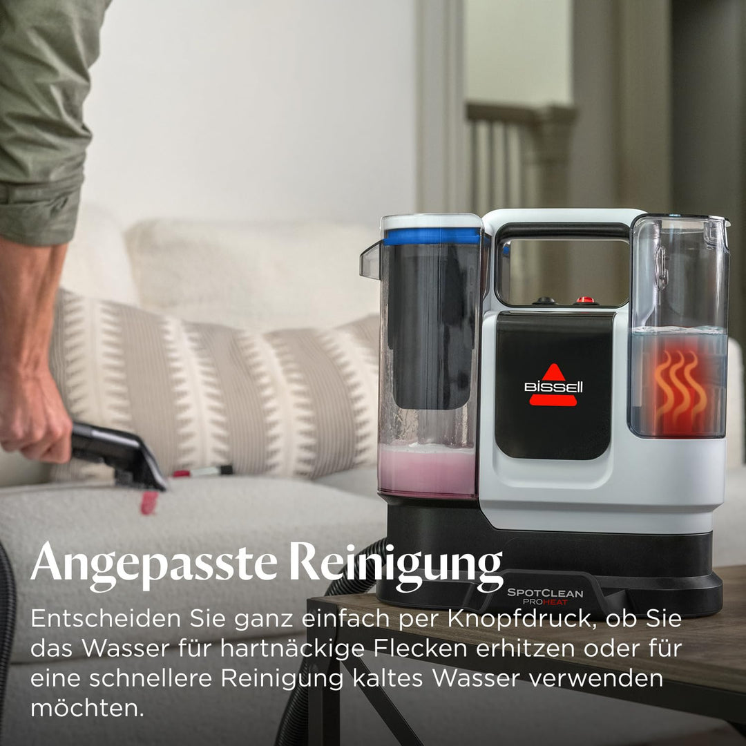 Teppich-Fleckenreiniger mit Hitzefunktion 1125W 16000 Pa Saugkraft - Bild 7