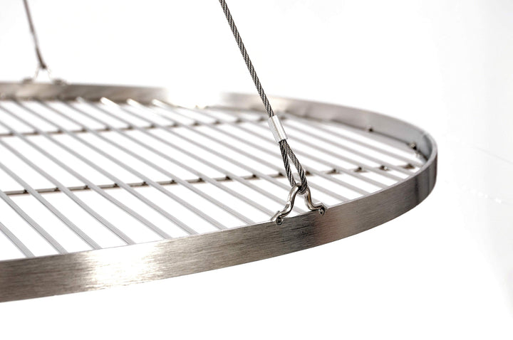 Grillrost Edelstahl 304 rund 60 cm für Schwenkgrill mit Seil - Bild 4