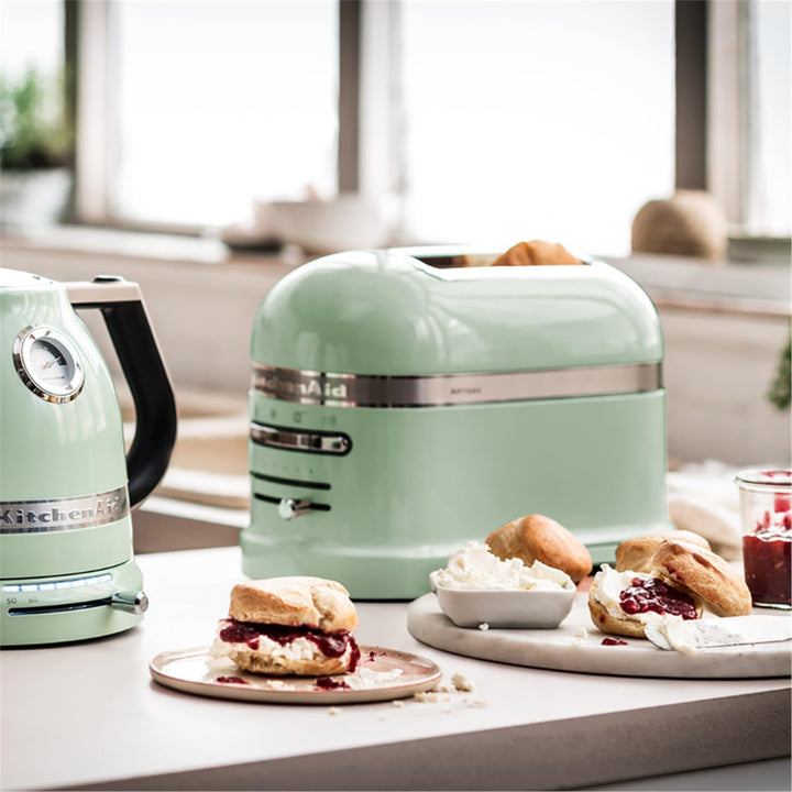 Toaster 2 Scheiben Metall 7 Bräunungsstufen Pistazie Bagel-Funktion - Bild 7