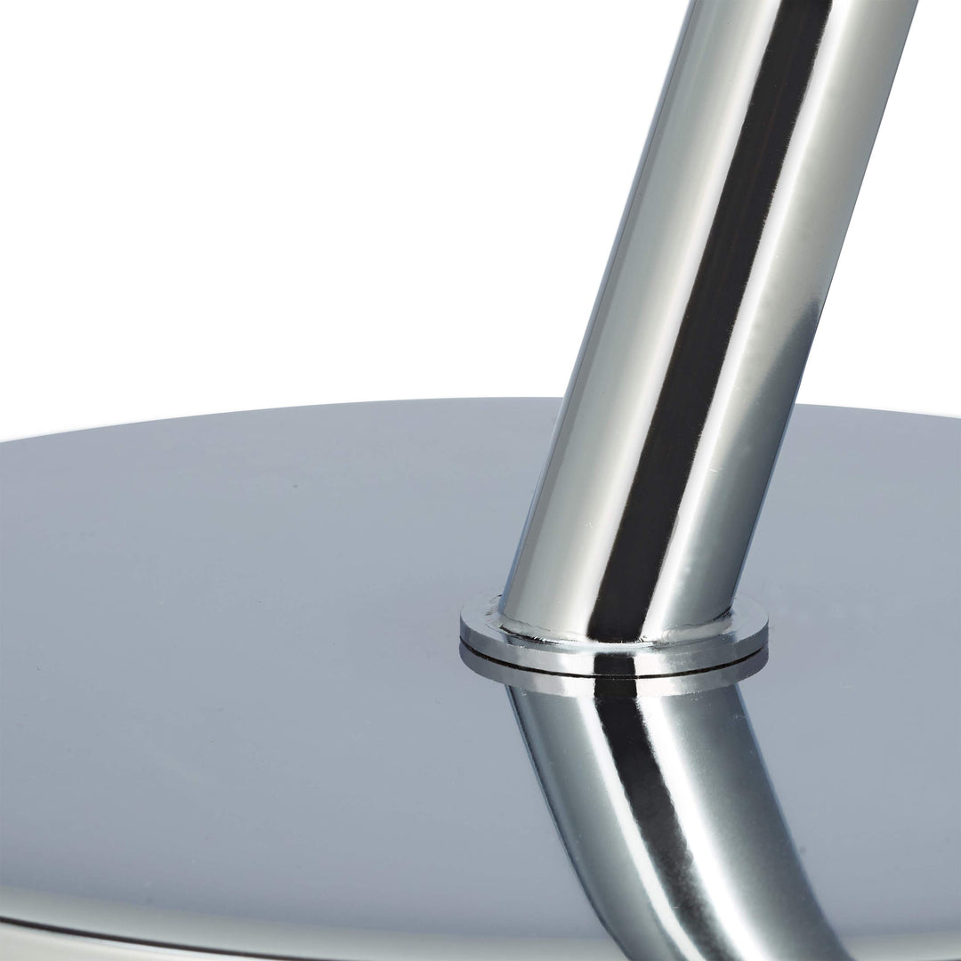 Beistelltisch Glas rund 45 cm Chrom-Fuss fuer Wohnzimmer Balkon - Bild 7