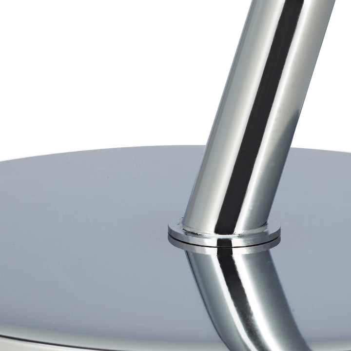 Beistelltisch Glas rund 45 cm Chrom-Fuss fuer Wohnzimmer Balkon - Bild 7
