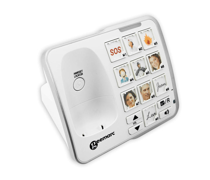 Seniorentelefon schnurlos mit Fototasten Anrufbeantworter 30dB - Bild 5
