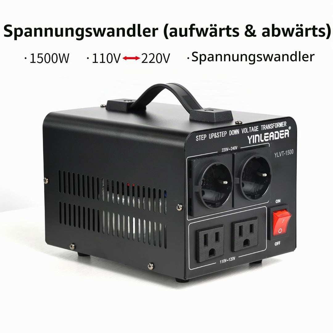 Spannungswandler 1500W Ringkern 110V/220V bidirektional für Heimgebrauch - Bild 3