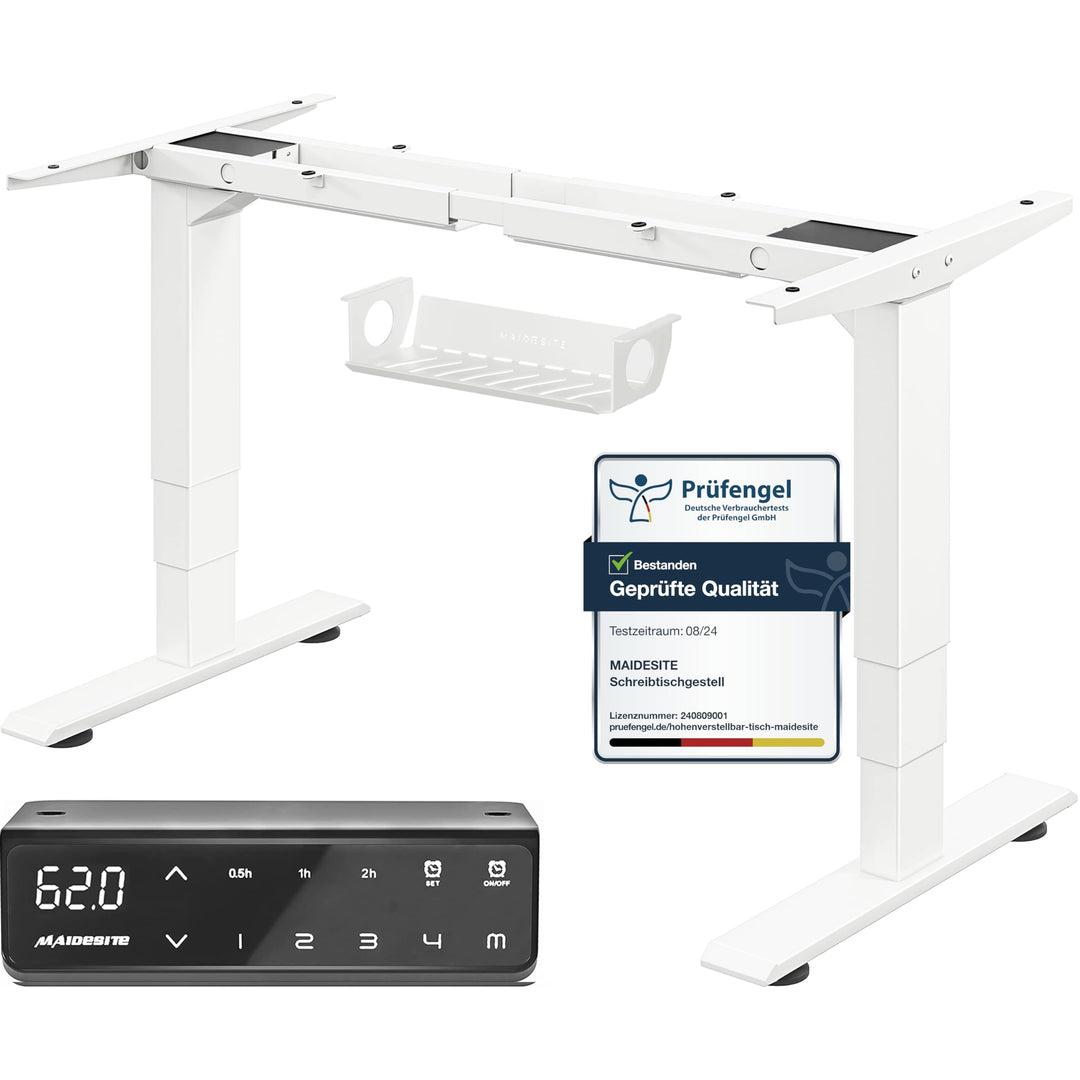 Schreibtisch-Gestell elektrisch höhenverstellbar 62-125 cm mit 2 Motoren