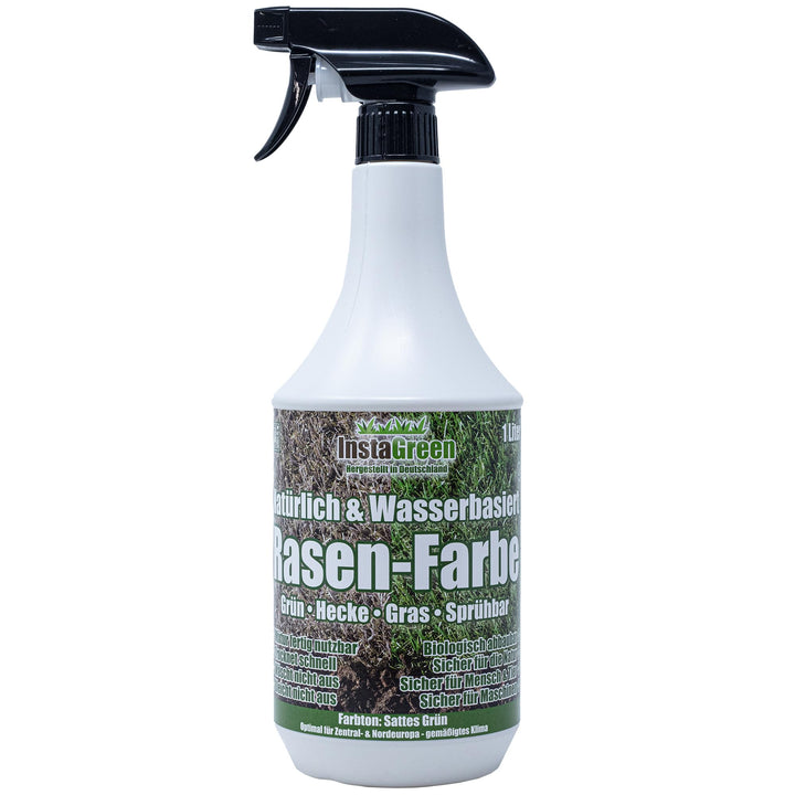 Rasenfarbe gebrauchsfertig 1 L Sprühflasche biologisch abbaubar