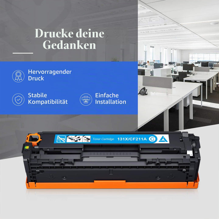 Toner-Set 4-farbig für HP LaserJet Pro 200 Color MFP, 131X/131A