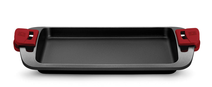 Grillplatte glatt Aluminiumguss 40 cm Induktion Antihaft - Bild 2