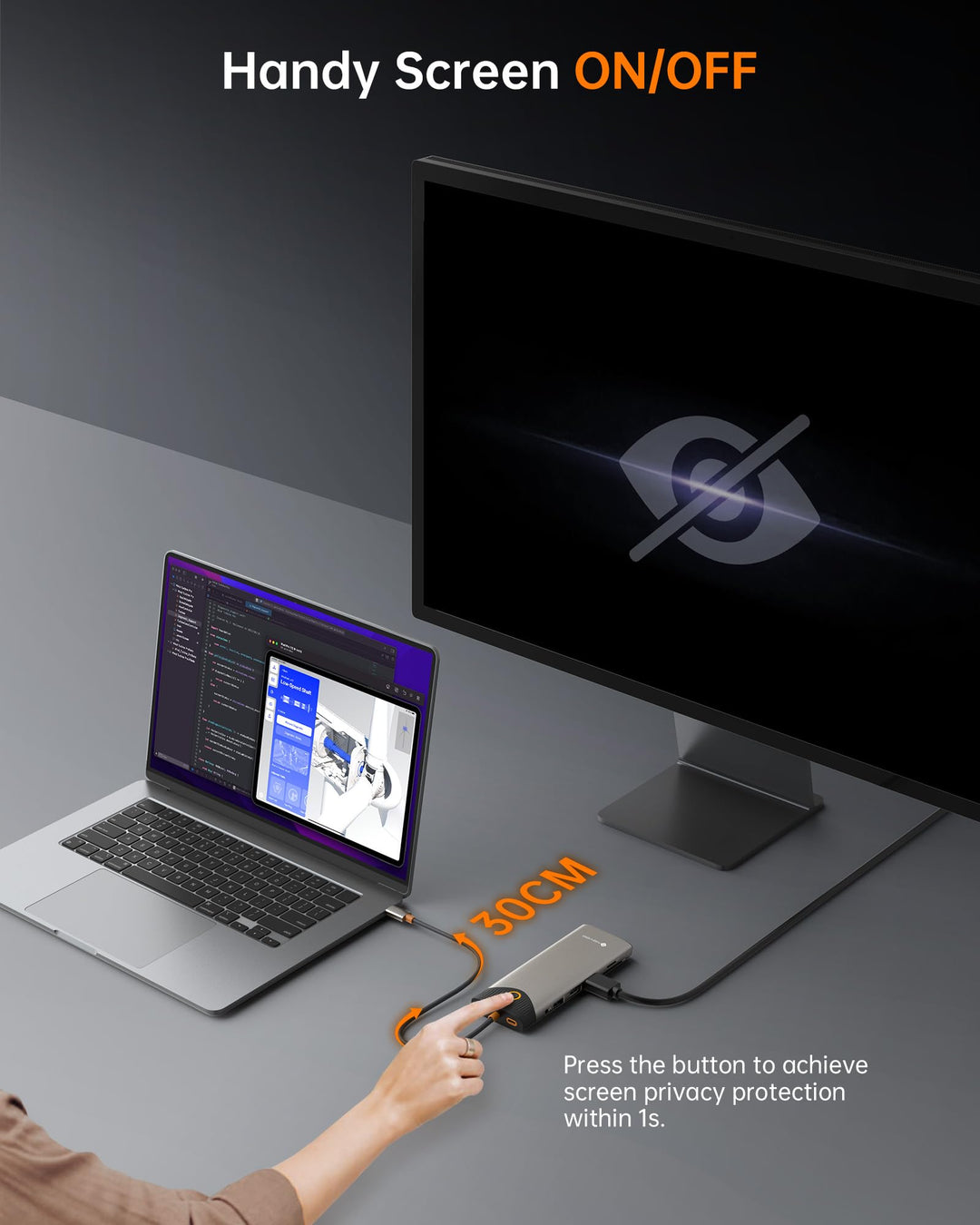 USB-C Docking Station 15-in-1 Triple Display 4K 100W für Laptop - Bild 5