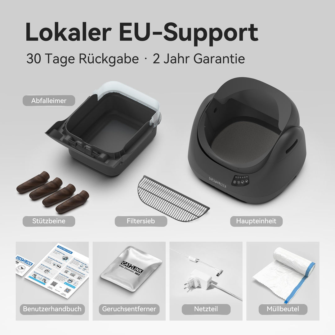 Selbstreinigende Katzentoilette XXL Open-Top 12L mit WLAN-App für Mehrkatzenhaushalt - Bild 7