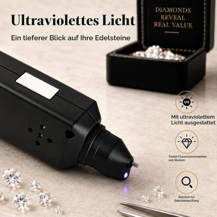 Diamanttester elektronisch für Edelsteine mit UV-Licht - Bild 2