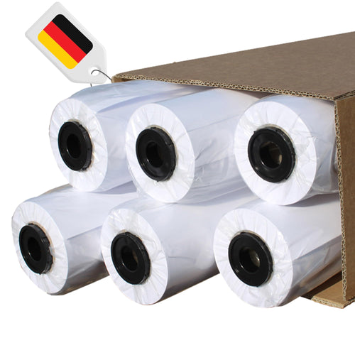Plotterpapier 914mm x 50m 90g leicht beschichtet 6 Rollen