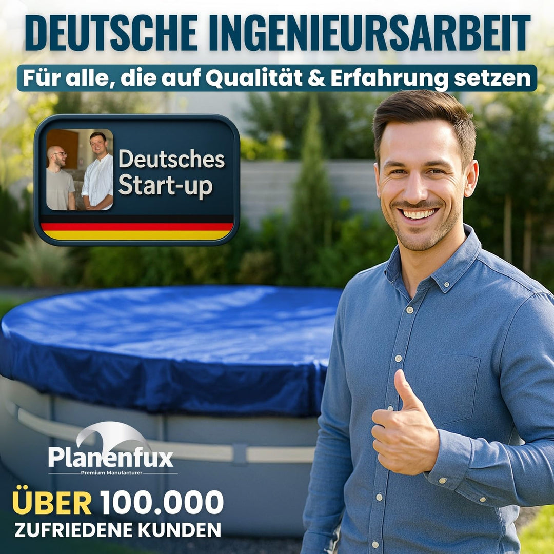 Poolabdeckung rund 500 cm UV-beständig 2-in-1 Solar/Kühl - Bild 8