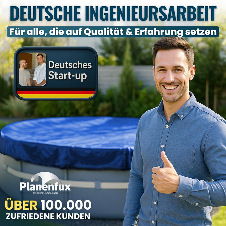 Poolabdeckung rund 500 cm UV-beständig 2-in-1 Solar/Kühl - Bild 8