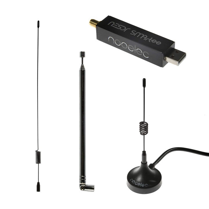 RTL-SDR Empfänger 25–1700 MHz mit Bias-T, TCXO 0,5 ppm, 3 Antennen