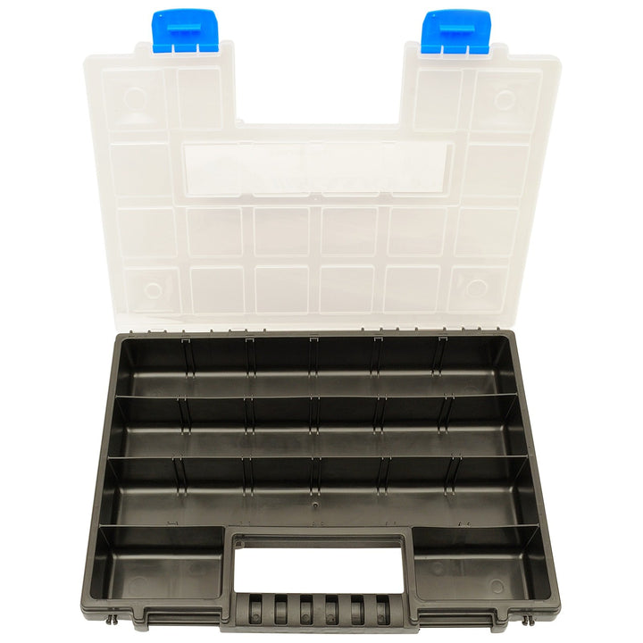 Sortimentsbox 10er-Set stapelbar bis 20 Fächer 345x249x50mm - Bild 2