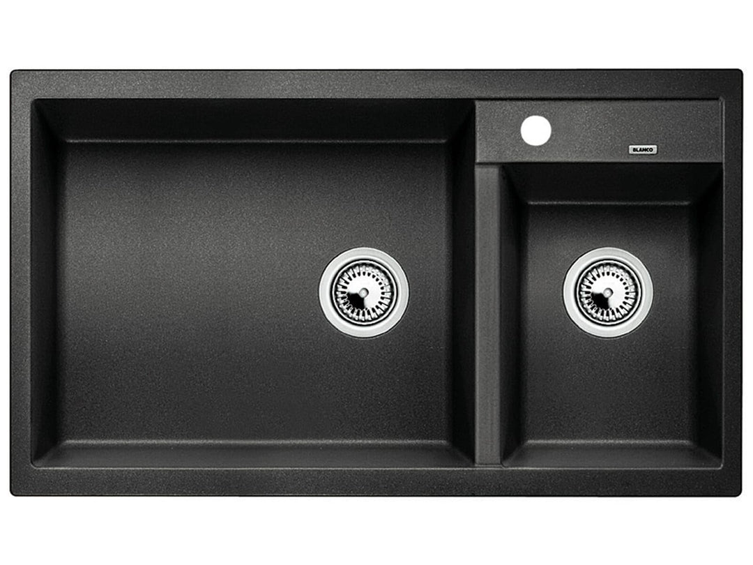 Granitspüle Einbau 860x500 mm Anthrazit für Unterschrank ab 90 cm