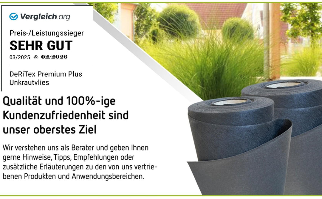 Unkrautvlies 200g/m² Polyester/PP schwarz-grau 1m x 25m - Bild 7