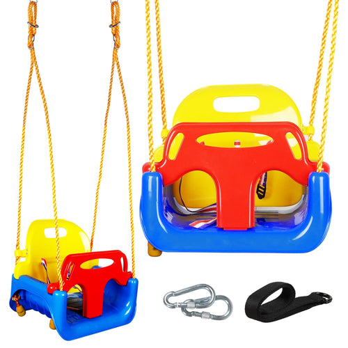 Kinderschaukel 3-in-1 Babyschaukel mitwachsend 6 Mon–6 Jahre