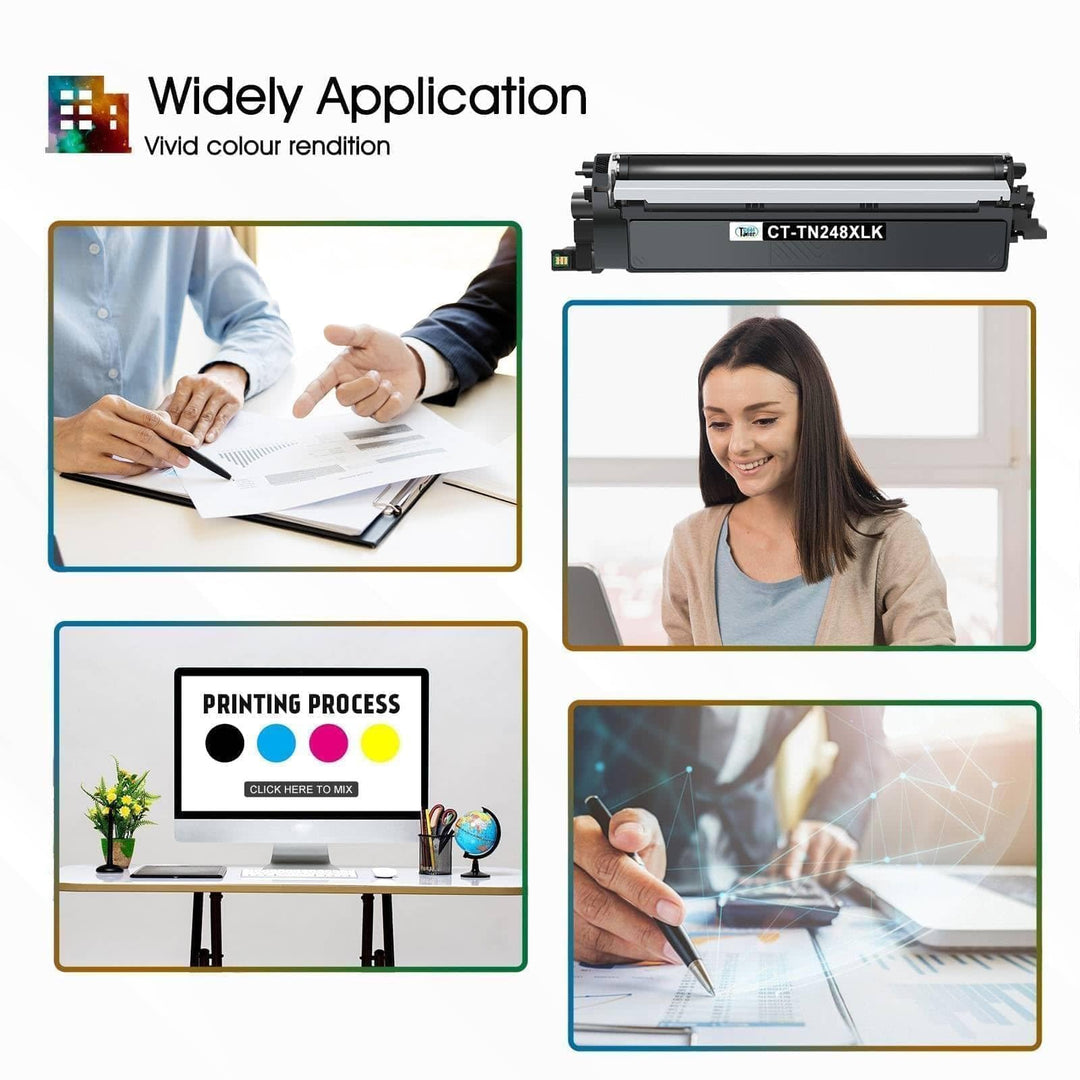 Toner 5er-Set XL kompatibel für Brother MFC DCP HL mit Chip - Bild 7