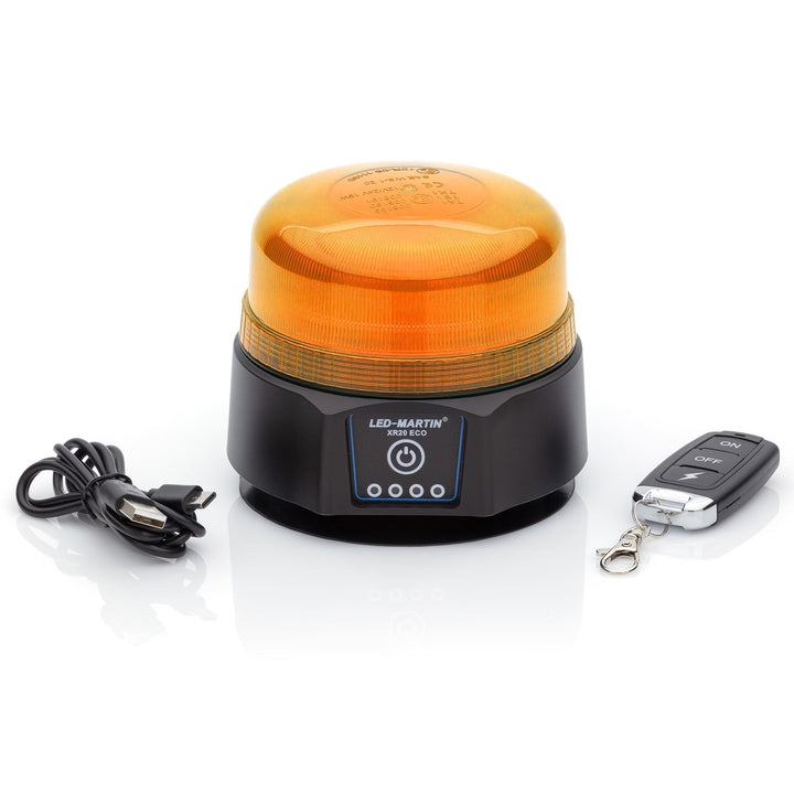 Rundumleuchte Gelb Akku USB kabellos ECE-R65 Magnet 220 km/h - Bild 6
