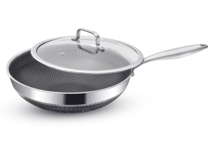 Wokpfanne Edelstahl Ø 30 cm mit Deckel, 6 L, Induktion, Antihaft - Bild 11