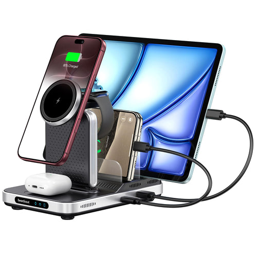 5-in-1 Ladestation induktiv für iPhone, Apple Watch & AirPods, 60W