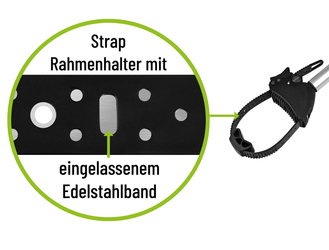 Fahrrad Rahmenhalter lang für Fahrradträger Ø 25+30mm abschliessbar - Bild 6